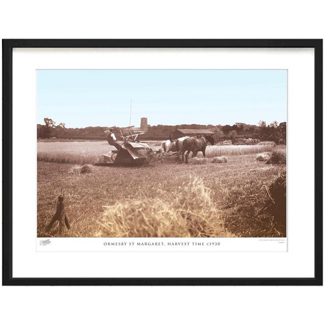 'Ormesby St Margaret, Harvest Time C1930' by Francis Frith - Picture Frame Photograph Print on Paper The Francis Frith Collection Size: 40cm H x 50cm on Productcaster.