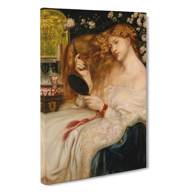 Lady Lilith by Dante Gabriel Rossetti - Wrapped Canvas Graphic Art East Urban Home Size: 60cm H x 40cm W x 3cm D on Productcaster.