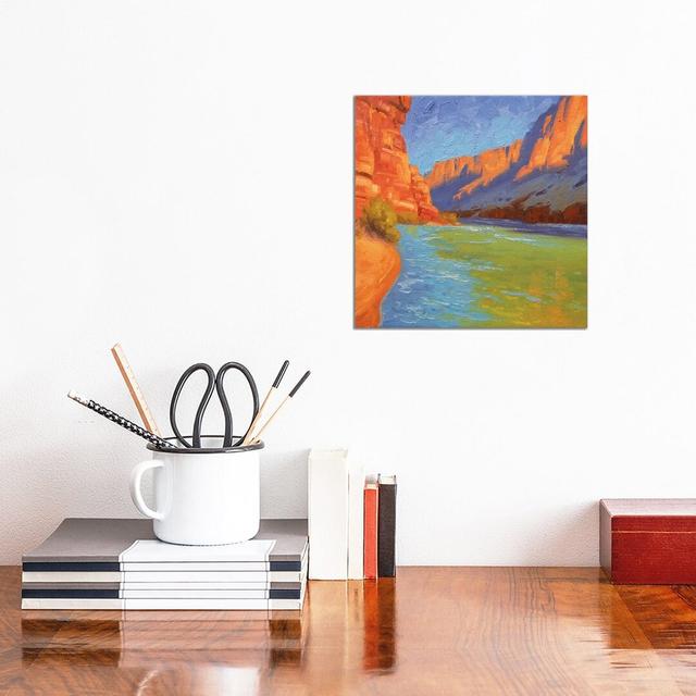 Study For Sun And Sandstone by Cody DeLong - Wrapped Canvas Gallery-Wrapped Canvas Giclée Union Rustic Format: Wrapped Canvas, Size: 12" H x 12" W on Productcaster.