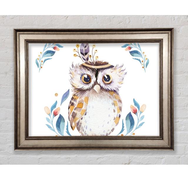 Native Indian Owl - Single Picture Frame Art Prints Bright Star Size: 59.7cm H x 84.1cm W x 8 cm D on Productcaster.