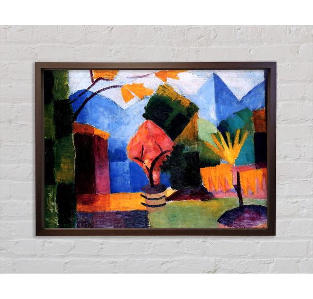 August Macke Garden On The Lake Of Thun - Single Picture Frame Art Prints on Canvas Bright Star Size: 84.1cm H x 118.9cm W x 3.3cm D on Productcaster.