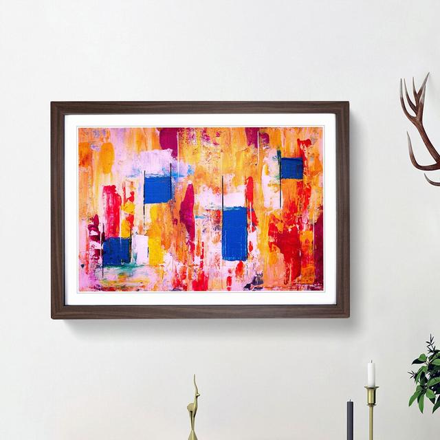 Abstract Vol.391 by S.Johnson - Picture Frame Painting Print East Urban Home Frame Option: Walnut Framed, Size: 48cm H x 65cm W x 2cm D on Productcaster.