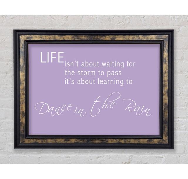 Life Isnt About Waiting 2 Vivid Pink - Single Picture Frame Art Prints Bright Star Größe: 29,7 cm H x 42 cm B x 8 cm T, Farbe: Weiß on Productcaster.