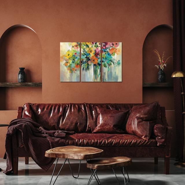 Cloud Of Flowers by Silvia Vassileva - No Frame Gallery-Wrapped Canvas Giclée on Canvas Lark Manor Size: 101.6cm H x 152.4cm W x 1.91cm D on Productcaster.