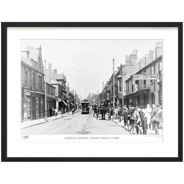 'Cradley Heath, High Street C1900' - Picture Frame Photograph Print on Paper The Francis Frith Collection Size: 60cm H x 80cm W x 2.3cm D on Productcaster.