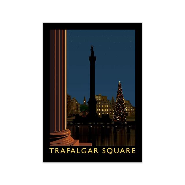 Trafalgar Square by Richard O'Neill - Graphic Art Print on Paper 17 Stories Format: Unframed, Size: 42cm H x 29.7cm W x 3cm D on Productcaster.