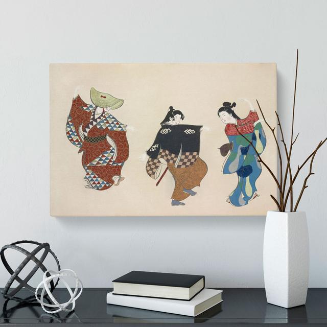 Dancers by Kamisaka Sekka - Wrapped Canvas Painting East Urban Home Size: 35cm H x 50cm W x 3cm D on Productcaster.