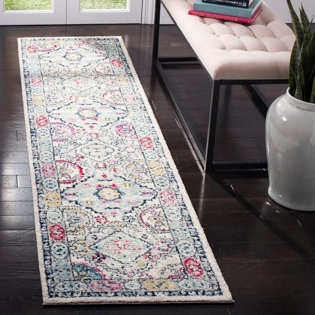 Rockport Oriental Machine Woven Light Grey Area Rug Bloomsbury Market Rug Size: Runner 62 x 240cm on Productcaster.