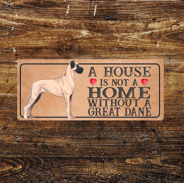 Great Dane Dog Metal a House Wall Décor East Urban Home Size: 8cm H x 15cm W on Productcaster.