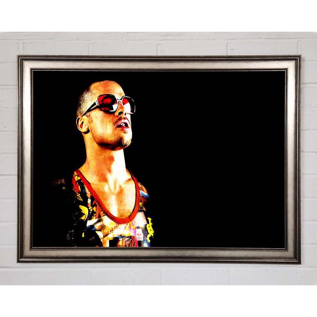 Brad Pitt Tyler Durden Fight Club - Single Picture Frame Art Prints Rosalind Wheeler Size: 84.1cm H x 118.9cm W x 1.5cm D on Productcaster.