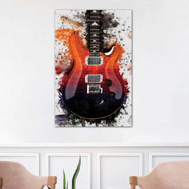 Al Di Meola's Electric Guitar - Wrapped Canvas Print Latitude Run Size: 101.6cm H x 66.04cm W x 3.81cm D on Productcaster.