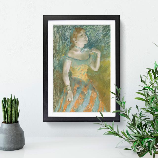 Portrait of a Ballet Ballerina Dancer by Edgar Degas - Picture Frame Painting East Urban Home Frame Option: Black Framed, Size: 36cm H x 27cm W x 2cm on Productcaster.