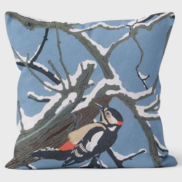 Great Spotted Woodpecker - Robert Gillmor Cushion We Love Cushions on Productcaster.