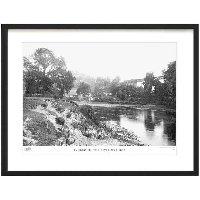 'Lydbrook, the River Wye 1893' by Francis Frith - Picture Frame Photograph Print on Paper The Francis Frith Collection Size: 60cm H x 80cm W x 2.3cm D on Productcaster.