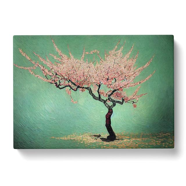 Enlightening Cherry Blossom Tree - Wrapped Canvas Graphic Art Marlow Home Co. Size: 50cm H x 76cm W x 3cm D on Productcaster.