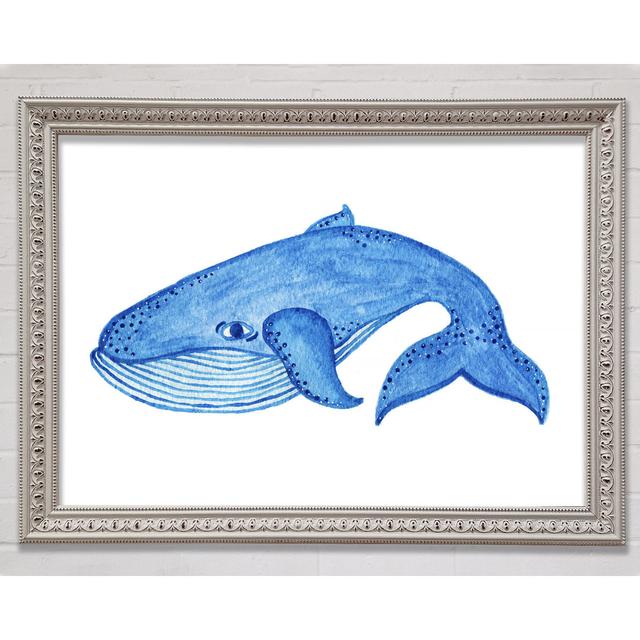 Blue Whale - Single Picture Frame Art Prints Bright Star Size: 59.7cm H x 84.1cm W x 3cm D on Productcaster.