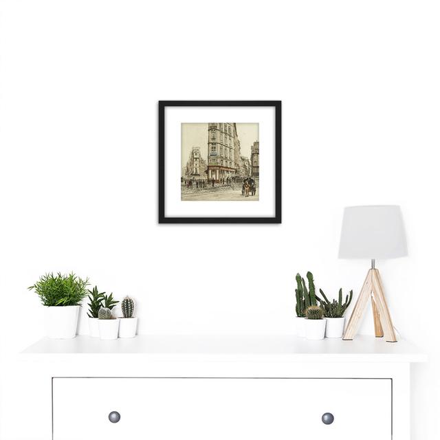 Martial Road Paris Boulevard Bonne Nouvelle 1877 Illustration - Single Picture Frame Painting Marlow Home Co. on Productcaster.