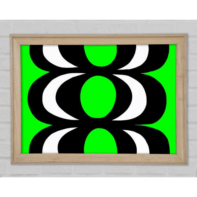 Space In Time Lime Green - Single Picture Frame Art Prints Bright Star Size: 29.7cm H x 42cm W x 1.5cm D on Productcaster.