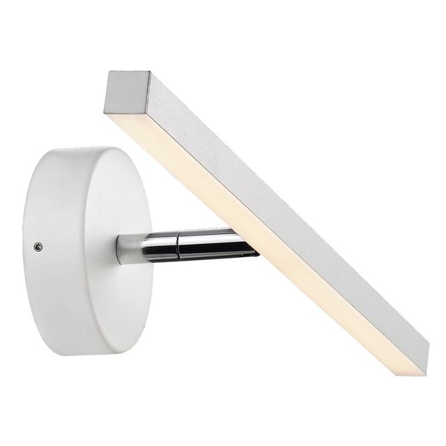 Plastic LED Armed Sconce Nordlux Finish: Matte White, Shade Colour: Matte White on Productcaster.