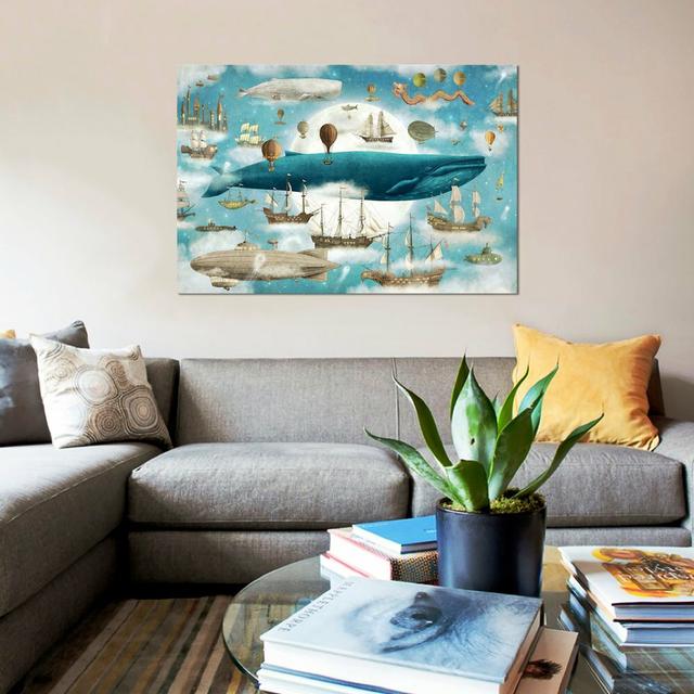 Ocean Meets Sky #3 by Terry Fan - Wrapped Canvas Giclee Art Print East Urban Home Size: 66.04cm H x 101.6cm W x 1.91cm D on Productcaster.