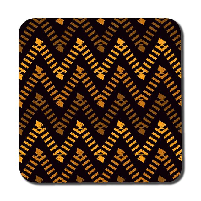 Freehand Horizontal Boho Chic Coaster (Set of 6) Bloomsbury Market Colour: Brown on Productcaster.