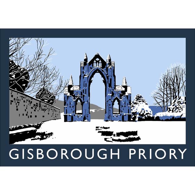 Gisborough Priory In Snow by Richard O'Neil - Print East Urban Home Format: No Frame, Size: 30 cm H x 40 cm W x 1 cm D on Productcaster.