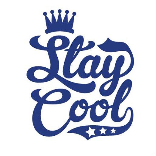 Stay Cool Wall Sticker East Urban Home Colour: Dark Blue, Size: Medium on Productcaster.