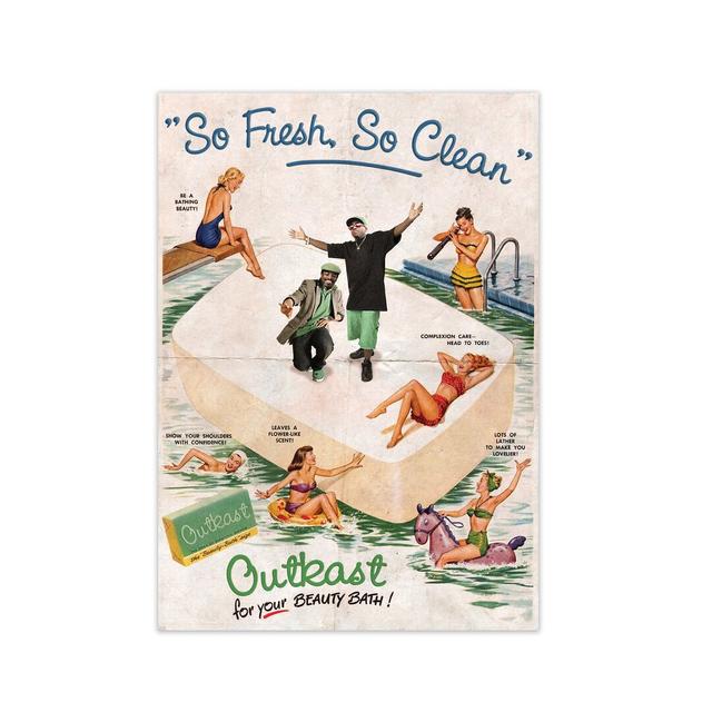 Outkast So Fresh So Clean Fine - Advertisement Print on Paper George Oliver Frame Options: No Frame, Size: 42 cm H x 29.7 cm W x 1 cm D on Productcaster.