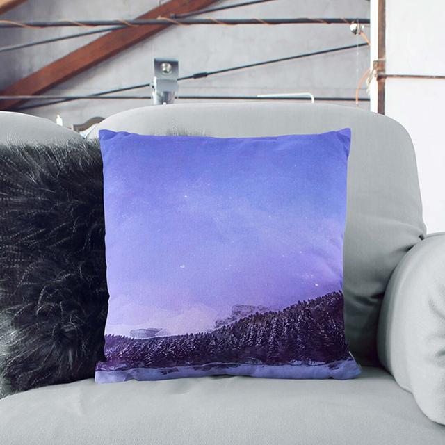 Forest Beneath the Stars Cushion with Filling East Urban Home Size: 55cm H x 55cm W x 20cm D, Backing Colour: Black on Productcaster.