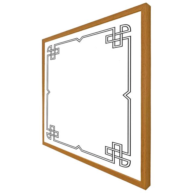 Limaville Roman Ornamental Frame - Single Picture Frame Art Prints Rosdorf Park Size: 76cm H x 76cm W x 4cm D, Frame Colour: Oak Framed on Productcaster.