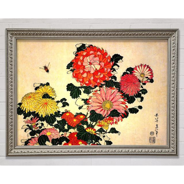 Chrysanthemum And Bee - Print August Grove Size: 29.7cm H x 42cm W on Productcaster.