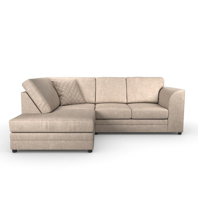 Quincy Corner Sofa CLX Sofa Orientation: Left Hand Facing, Upholstery Colour: Natural on Productcaster.