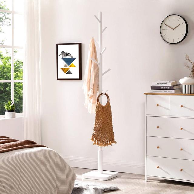 Tol 8 - Hook Freestanding Coat Stand in White Brayden Studio on Productcaster.