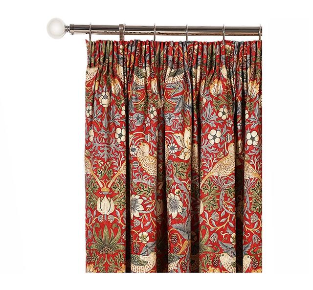 Fitzwilliam Pencil Pleat Room Darkening Curtains (Set of 2) Lily Manor Panel Size: 254 W x 229 D cm, Colour: Crimson on Productcaster.