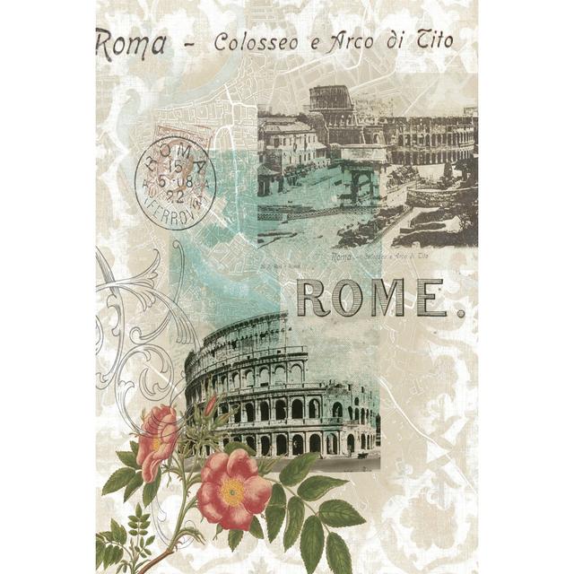 Visiting Rome by Jennifer Goldberger - Wrapped Canvas Graphic Art Lily Manor Size: 76cm H x 51cm W on Productcaster.