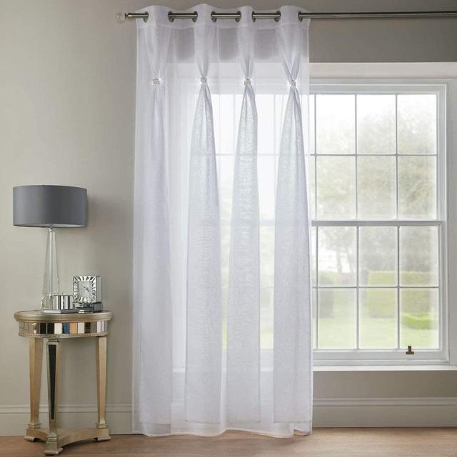 Jaxan Eyelet Sheer Single Curtain 17 Stories Panel Size: 144.78 W x 228.6 D cm on Productcaster.