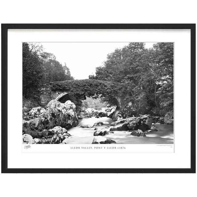 'Lledr Valley, Pont Y Lledr C1876' - Picture Frame Photograph Print on Paper The Francis Frith Collection Size: 45cm H x 60cm W x 2.3cm D on Productcaster.