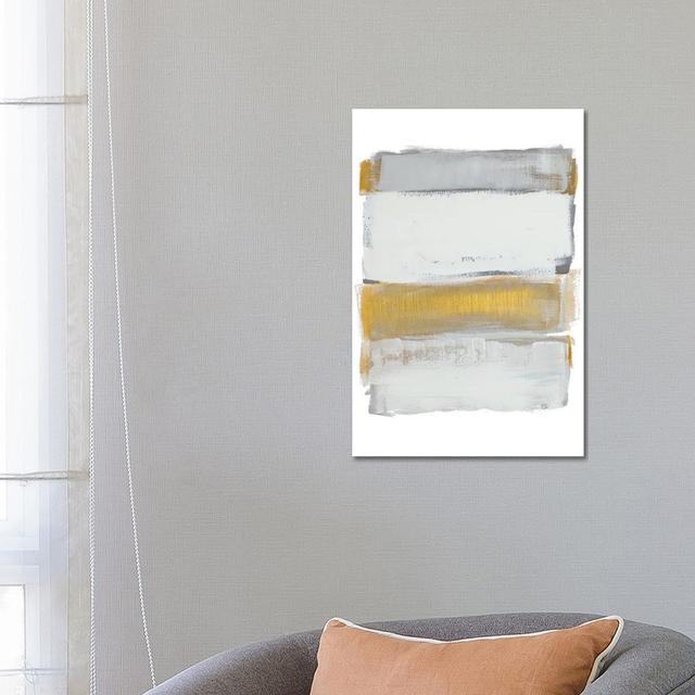 Shades Of Golden Gray by Lanie Loreth - Wrapped Canvas Gallery-Wrapped Canvas Giclée Metro Lane Size: 66.04cm H x 45.72cm W x 1.91cm D on Productcaster.