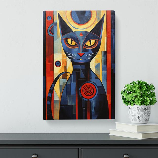 Egyptian Cat Modern No.2 - Print Latitude Vive Size: 50cm H x 35cm W x 3cm D on Productcaster.