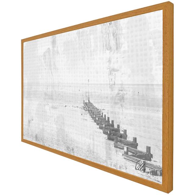 Beach Front - Single Picture Frame Art Prints House of Hampton Frame Option: Oak, Size: 76cm H x 114cm W on Productcaster.