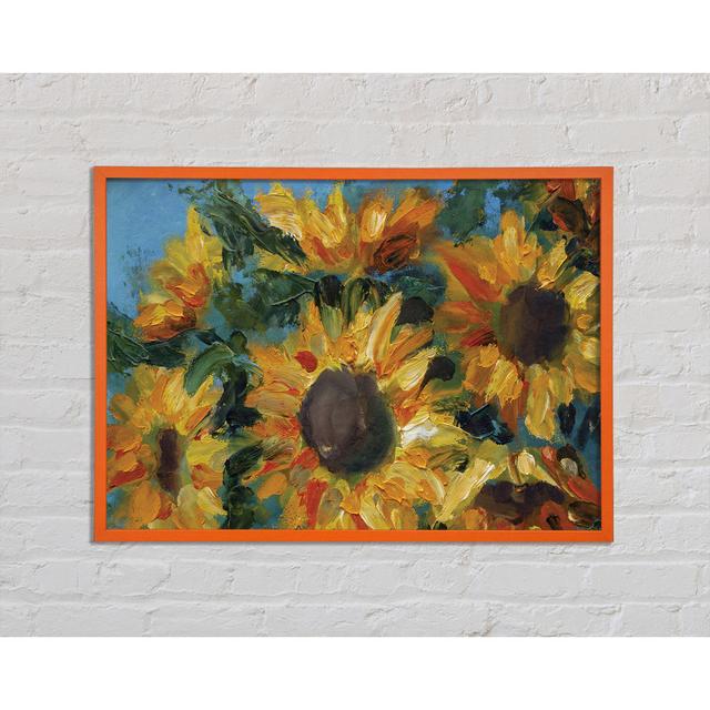 Sunflower Still Life - Single Picture Frame Art Prints August Grove Size: 42cm H x 59.7cm W on Productcaster.