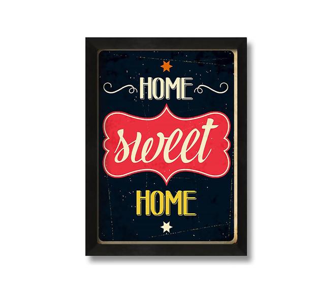 Home Sweet Home 3 - Picture Frame Typography on Canvas Ophelia & Co. Size: 60cm H x 42cm W x 10cm D on Productcaster.