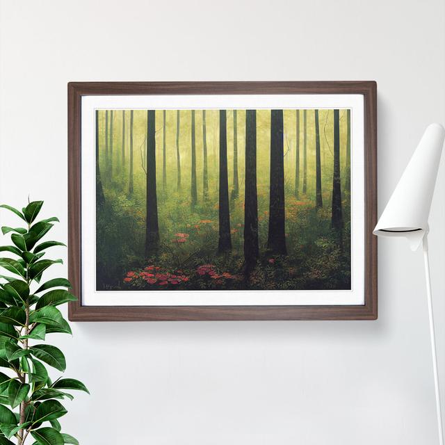 Forest Vol.6 - Single Picture Frame Painting Alpen Home Frame Colour: Walnut, Size: 25cm H x 34cm W x 2cm D on Productcaster.