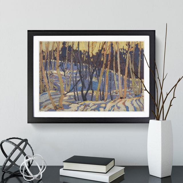 Snow Shadows by Tom Thomson - Picture Frame Painting East Urban Home Size: 36cm H x 48cm W x 2cm D, Frame Option: Black Framed on Productcaster.