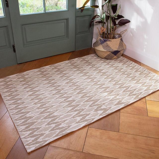 Sundown Ikat Machine Woven Grey/Beige Area Rug World Menagerie Rug Size: Rectangle 200 x 290cm on Productcaster.