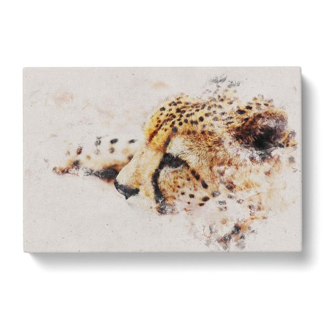 Cheetah Vol.1 Watercolour East Urban Home Size: 40cm H x 60cm W x 3cm D on Productcaster.