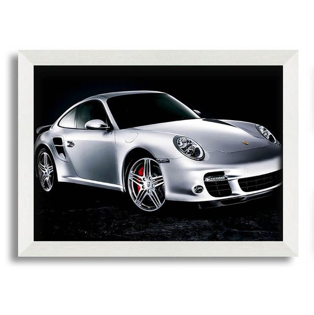 Alicante Porsche 911 Silver Beauty - Single Picture Frame Art Prints Latitude Run Size: 59.7cm H x 84.1cm W x 10cm D on Productcaster.