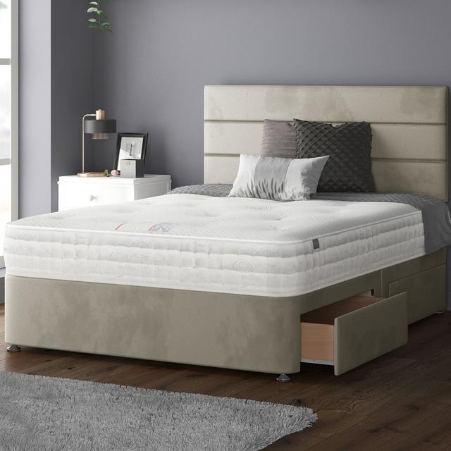 Hayder Divan Bed Base 17 Stories Size: Super King (6'), Colour: Coffee, Storage Type: 4 Drawers on Productcaster.