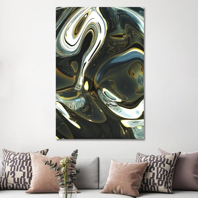 Turbulence III by Amini54 - Wrapped Canvas Painting Metro Lane Size: 152.4cm H x 101.6cm W x 3.81cm D on Productcaster.