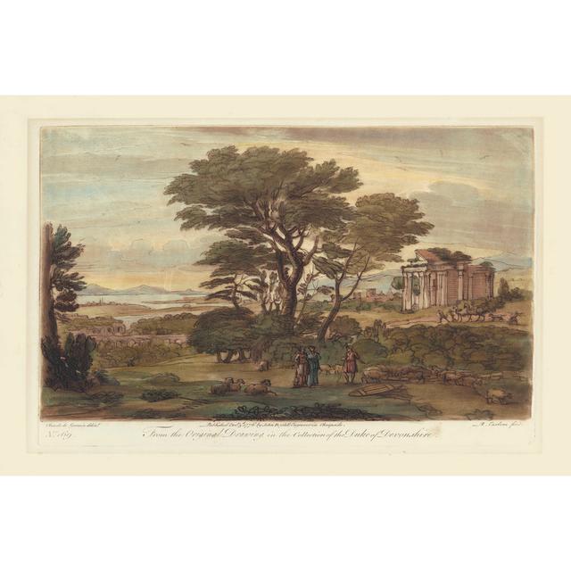 Italian View I by Claude Lorrain - Wrapped Canvas Print Rosalind Wheeler Size: 61cm H x 91cm W x 3.8cm D on Productcaster.